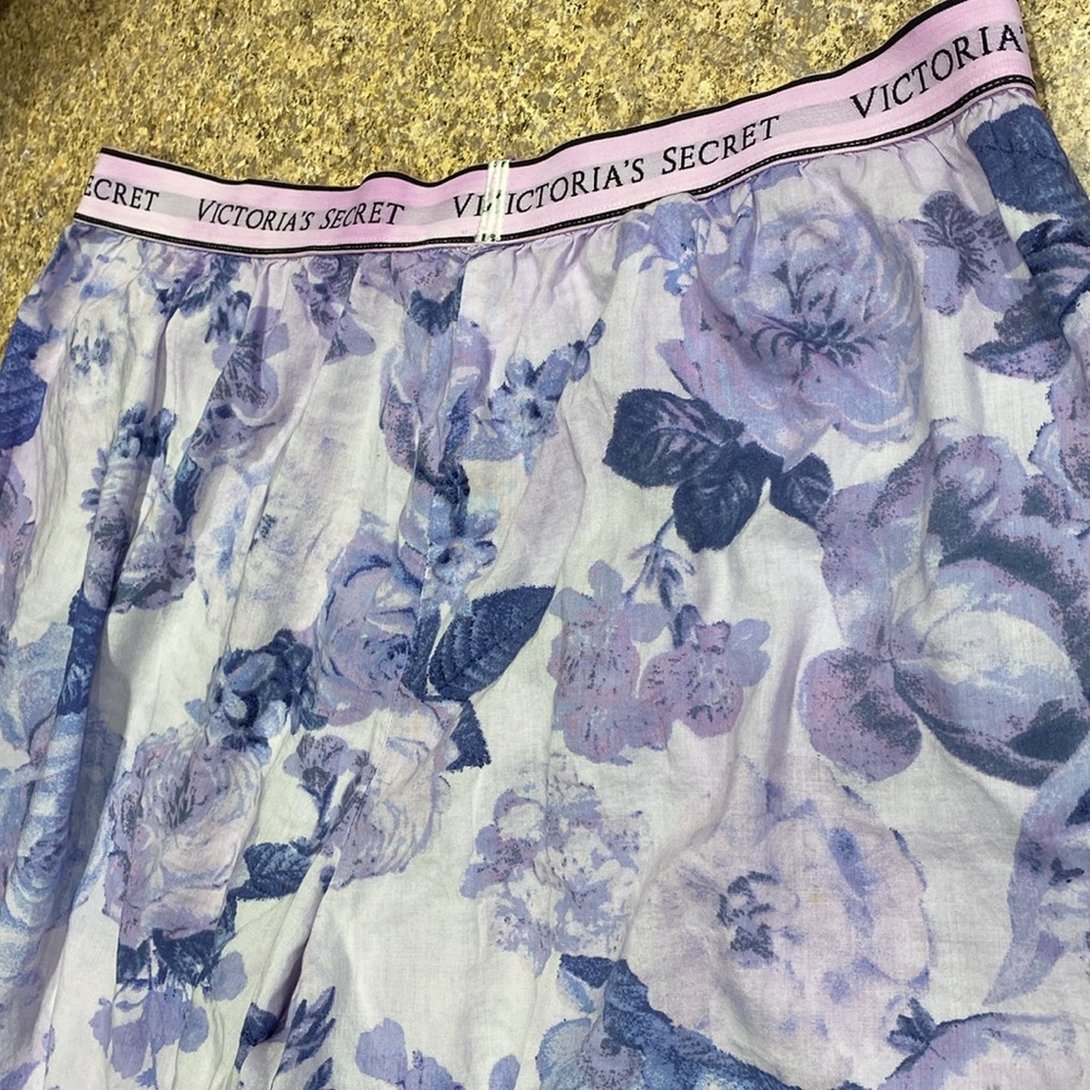 Victoria’s Secret Pajama Bottoms Pants Floral Lightweight Large - Picture 11 of 17